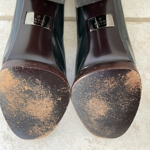 GUCCI heels 37 - fits like a 6 1/2 EXCELLENT condition! Slight wear on bottoms. - Picture 2 of 7